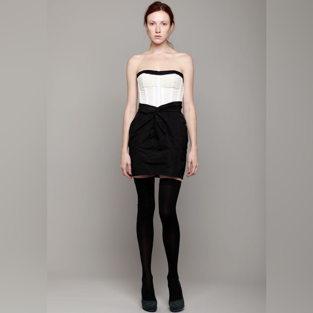 Carven Structured Taffeta Bustier Dress